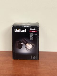 Applique murale Brilliant Blacky noire E14 40 W