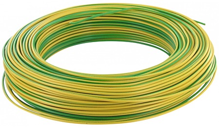 Câble H07V-U 1x1,5 mm² vert/jaune 10 m Electraline