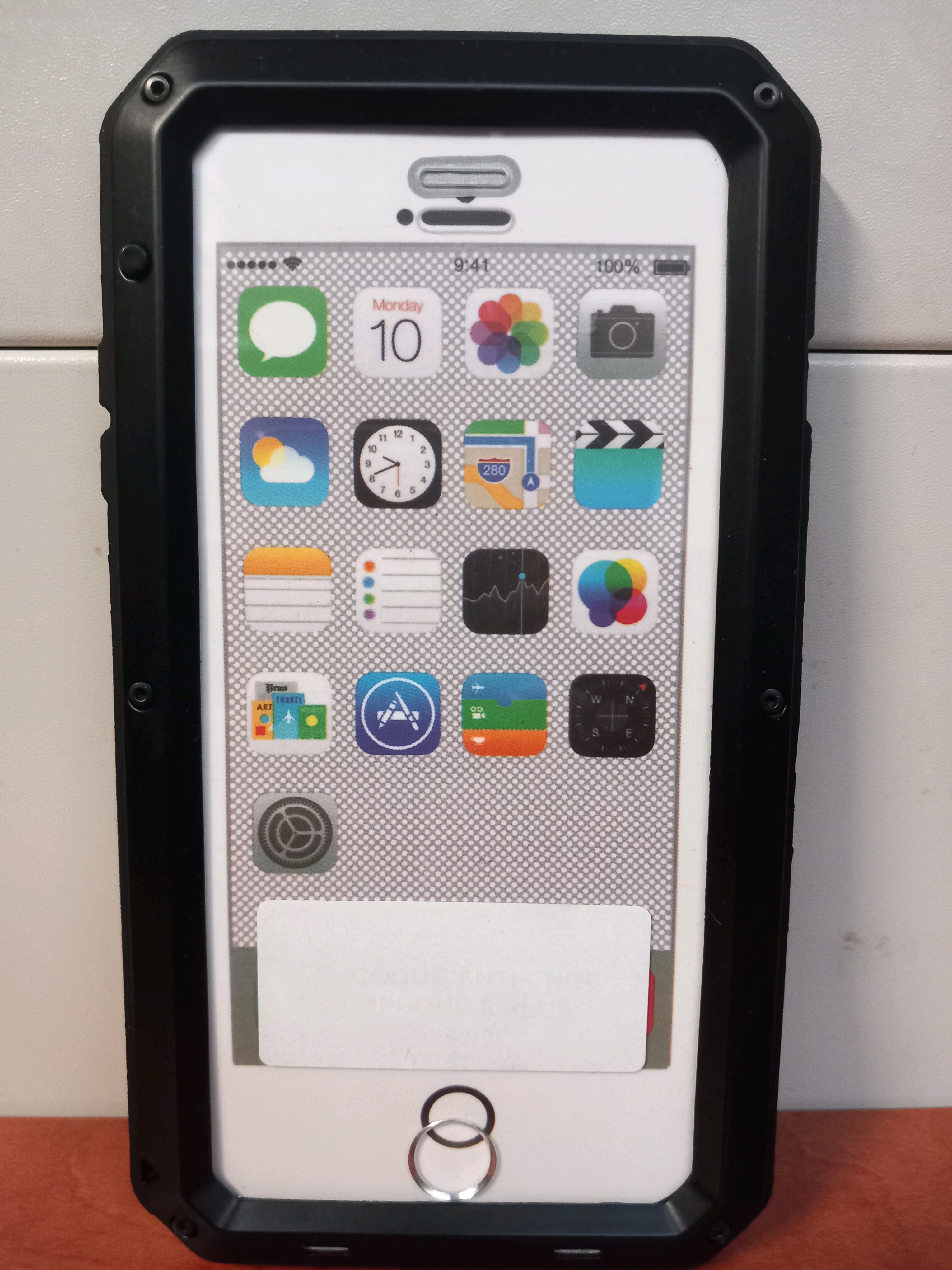 Coque de protection pour iPhone 5/5s/SE (1re génération) - cadre noir