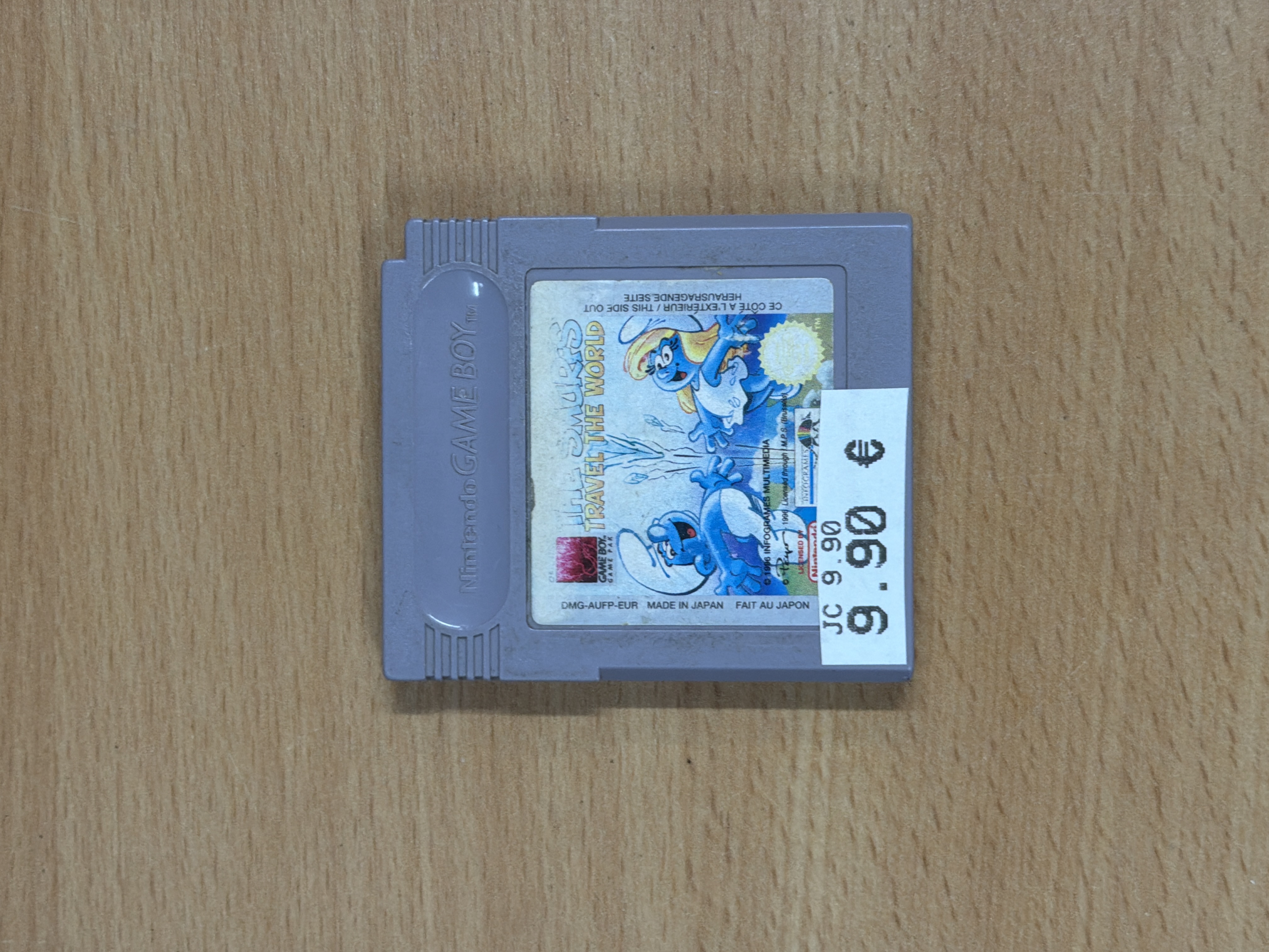 The Smurfs Travel the World Game Boy cartouche