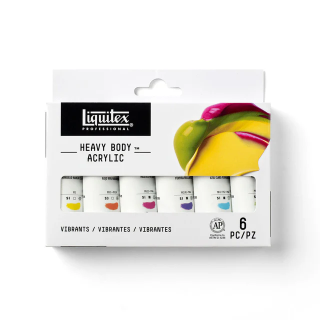 Liquitex Professional Heavy Body Acrylic Set Vibrants 6 x 22 ml