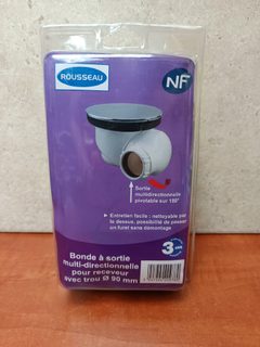 Rousseau Bonde à sortie multi-directionnelle pour receveur Ø 90 mm