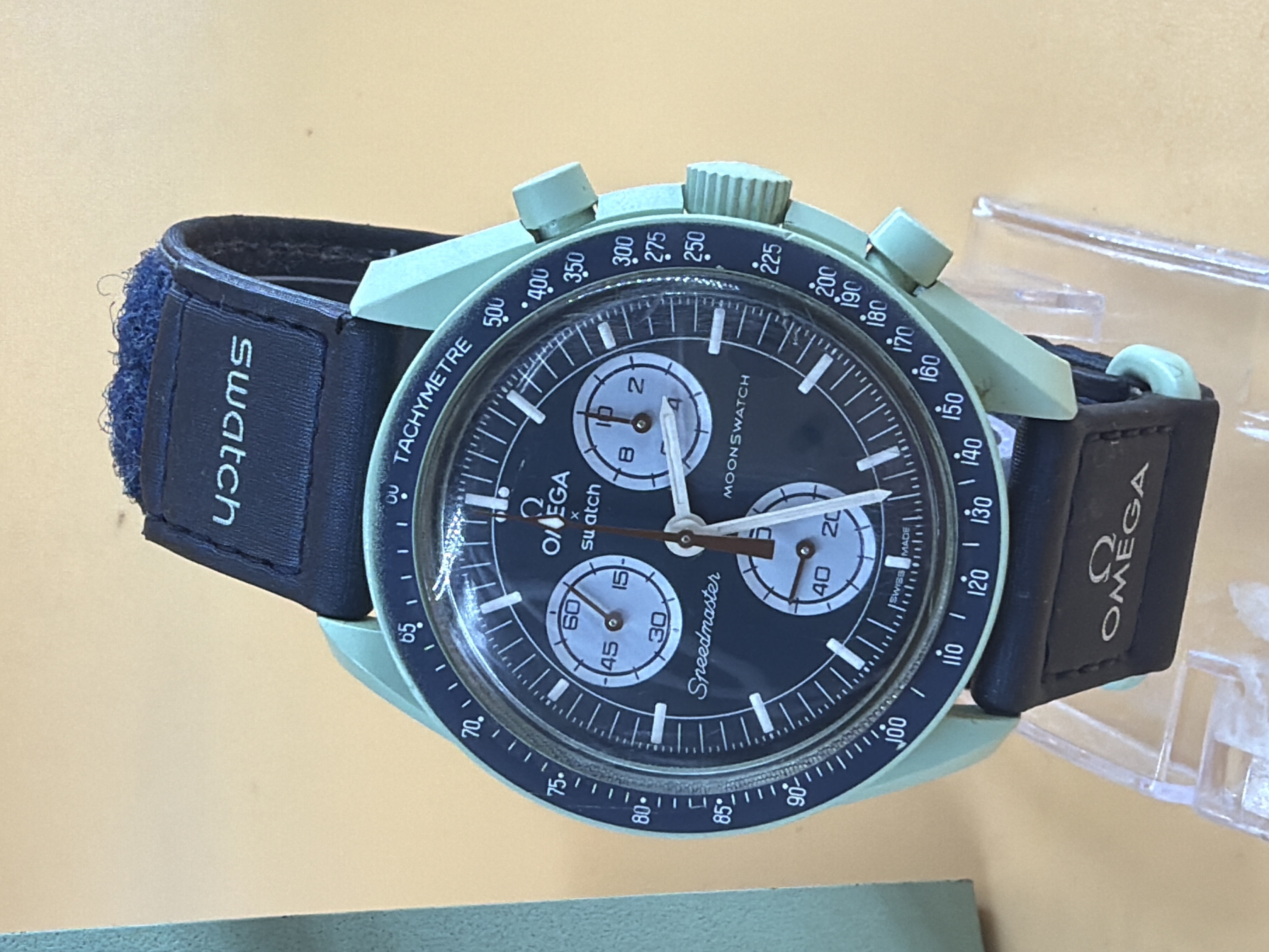 Omega X Swatch Mission on Earth SO33G100 montre chronographe avec boîte — photo 2