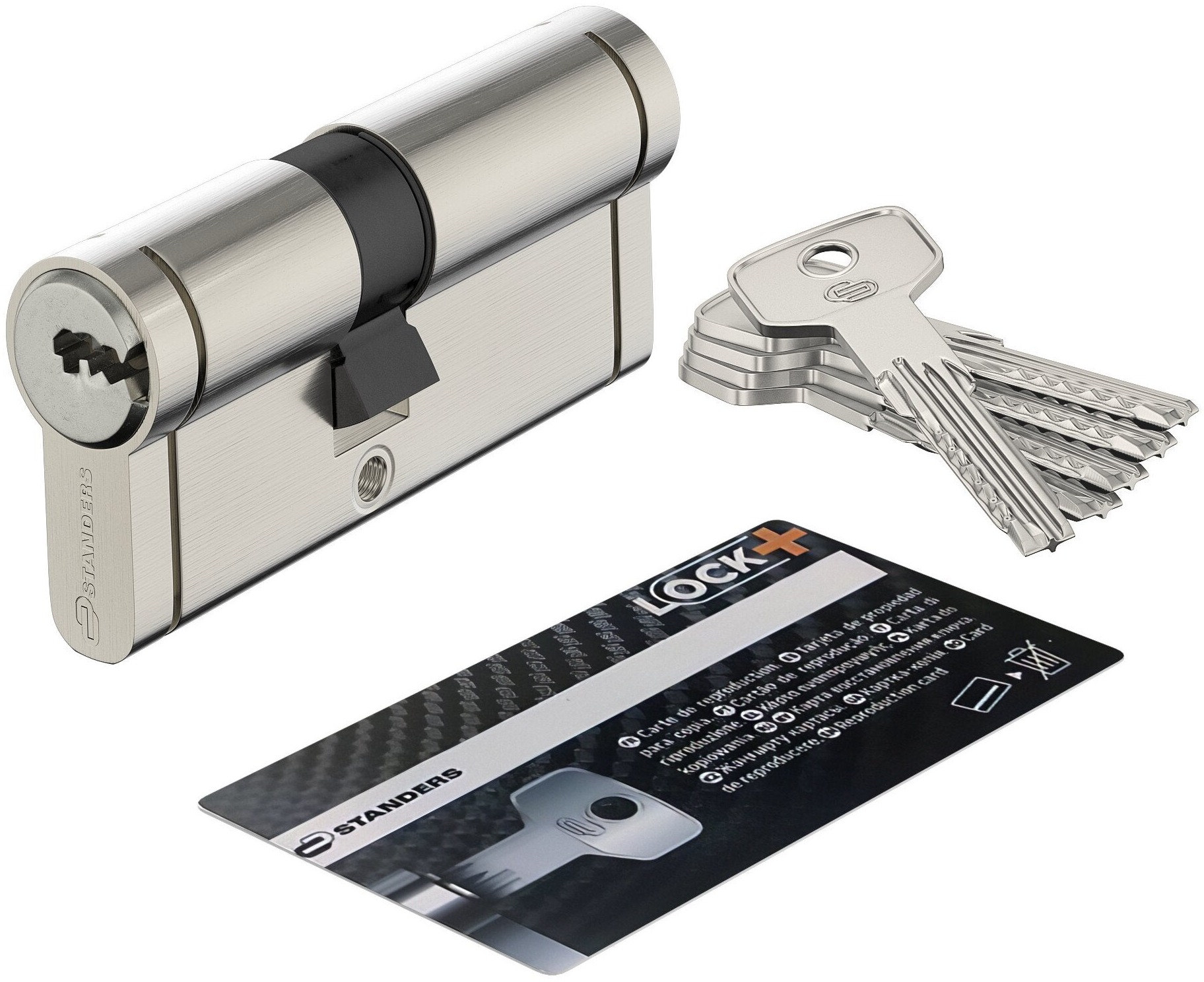 Cylindre De Serrure Standers Ares L.30 + 40 Mm