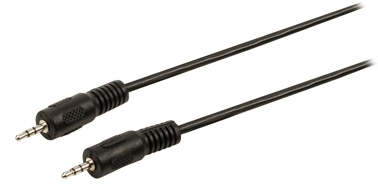 Valueline - Câble audio jack stéréo mâle/mâle - 1 m - noir