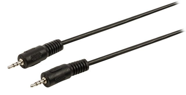 Valueline - Câble audio jack stéréo mâle/mâle - 1 m - noir