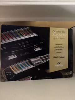 Peinture à l'huile - Coffret en bois - Assortiment de couleurs - Accessoires - Rembrandt
