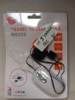 Souris filaire Mobility Lab Travel Retractable Mouse (USB)