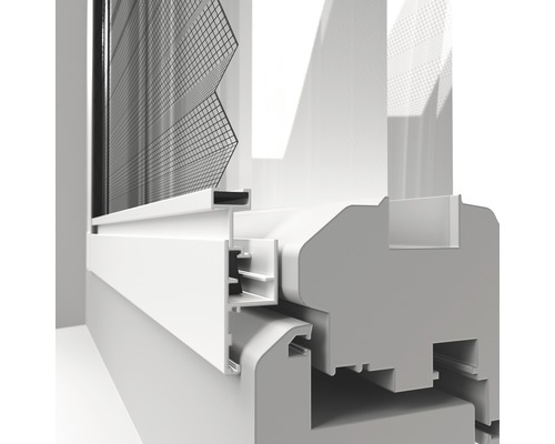 Windhager Expert moustiquaire plissée fenêtre 130 x 150 cm