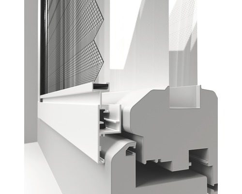 Windhager Expert moustiquaire plissée fenêtre 130 x 150 cm