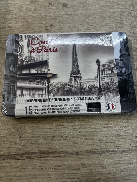 Conté à Paris Coffret métal Pierre Noire - set de 15