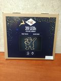 Père Noël lumineux 39 LEDs blanc chaud, piquet inclus — photo 1