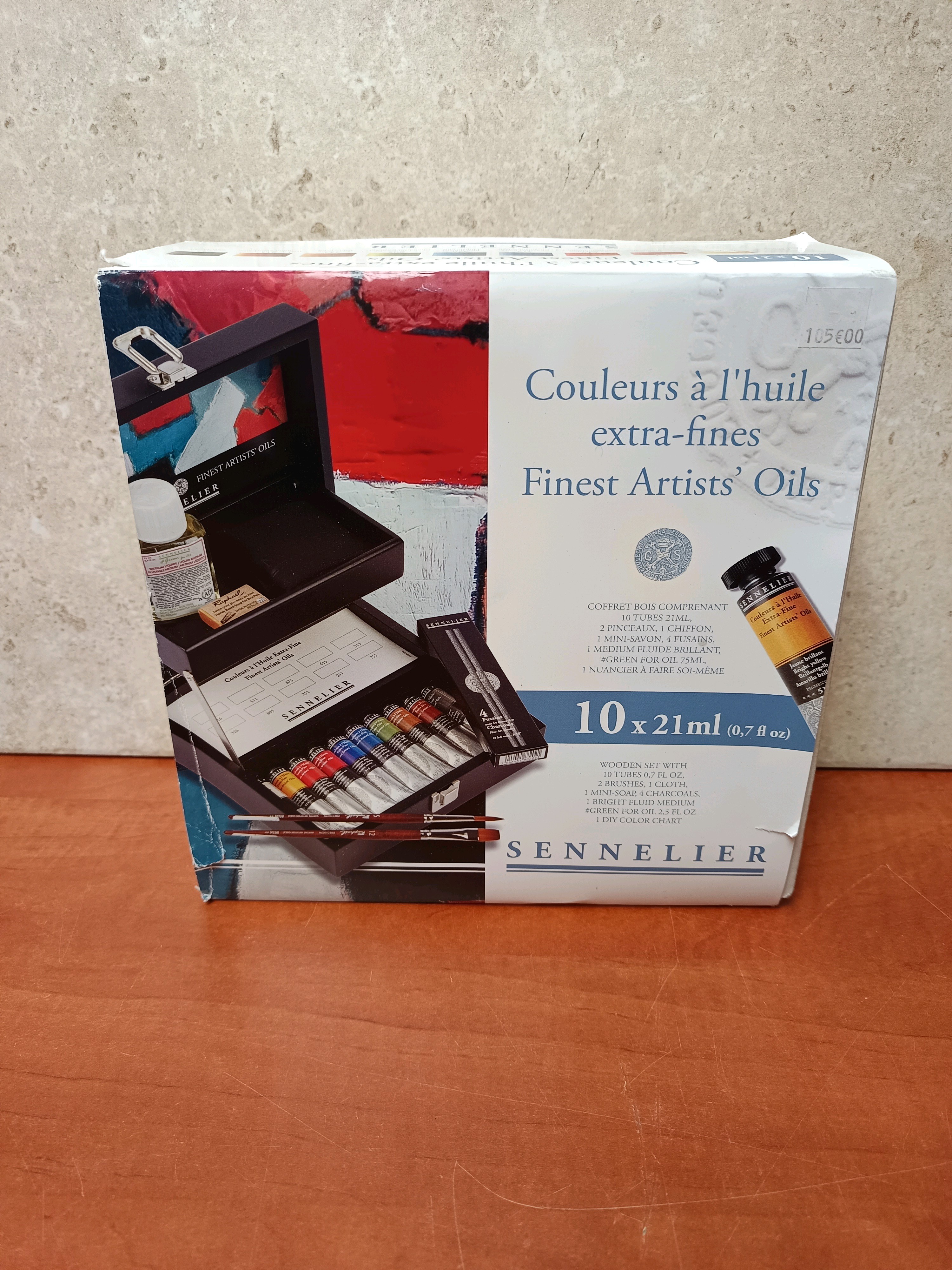 Sennelier Couleurs à l’huile extra‑fines – Coffret bois 10 x 21 ml
