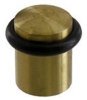 Butée de porte Vynex inox doré à visser Ø25 mm