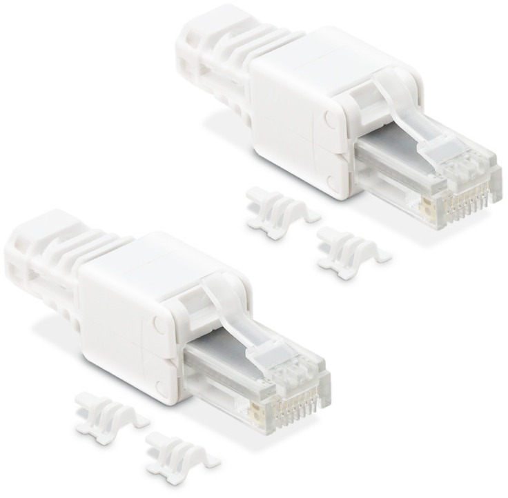 Metronic connecteur RJ45 Ethernet mâle, installation sans outil, compatible Cat 5e/6/6a/7