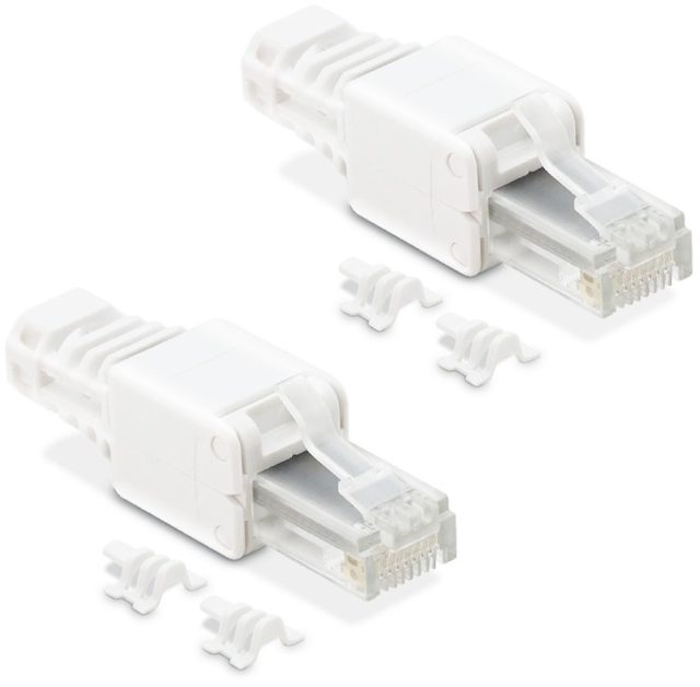 Metronic connecteur RJ45 Ethernet mâle, installation sans outil, compatible Cat 5e/6/6a/7