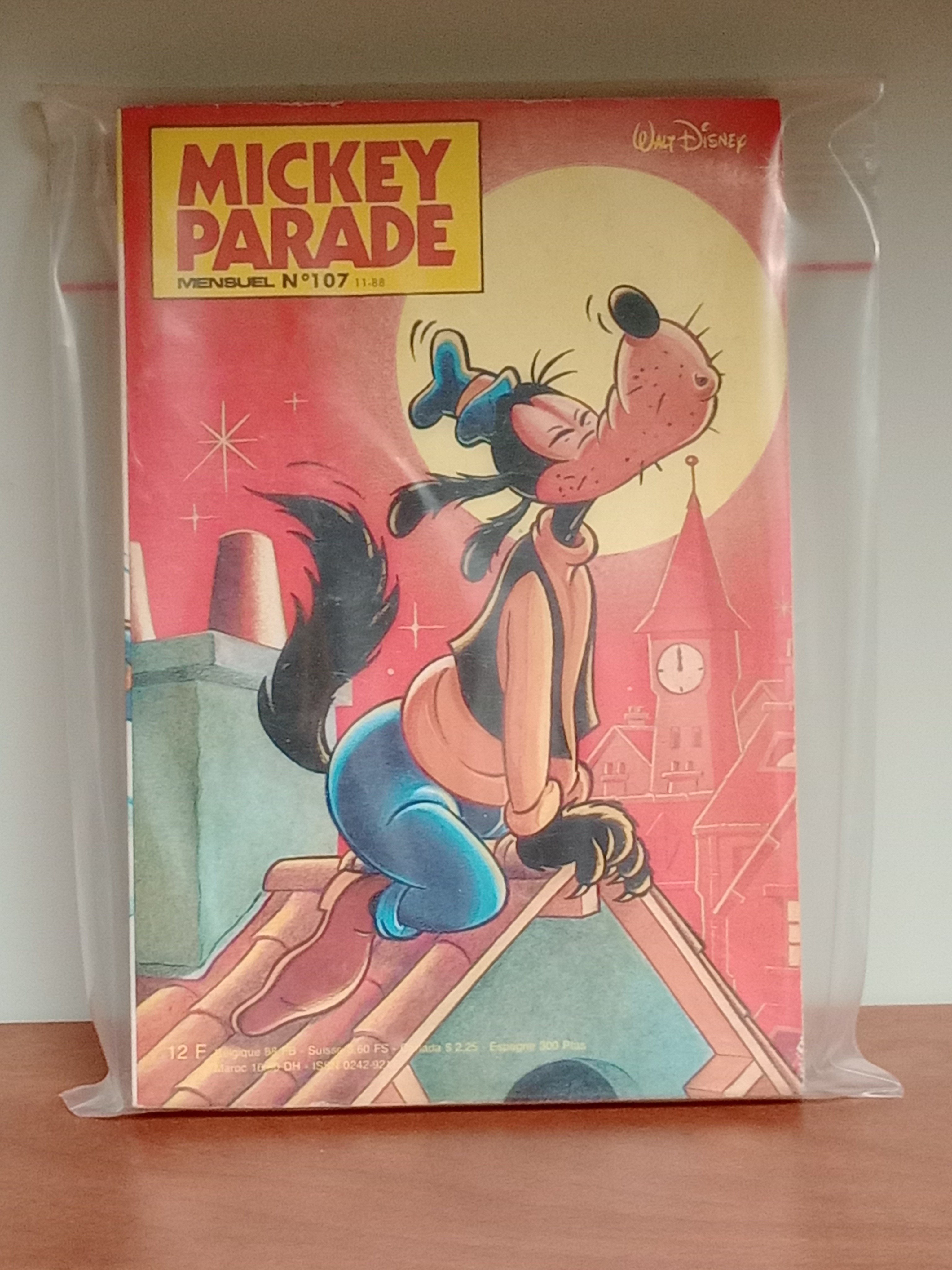 Mickey Parade n°107 novembre 1988 BD Disney
