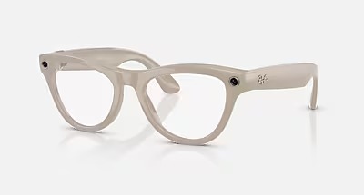 Lunettes connectées IA Ray-Ban Meta Skyler Gen 1 6700MF52 gris poudré Transitions Sapphire