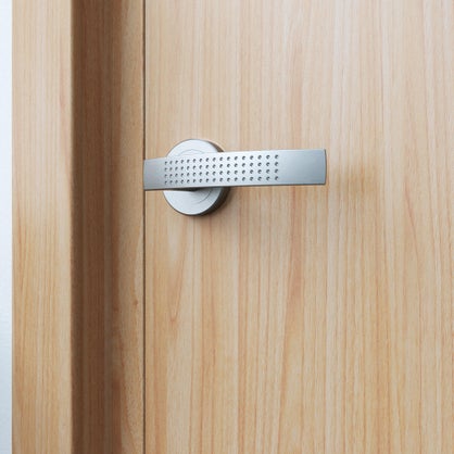 Poignées de porte Louna Inspire nickel satiné sans trou