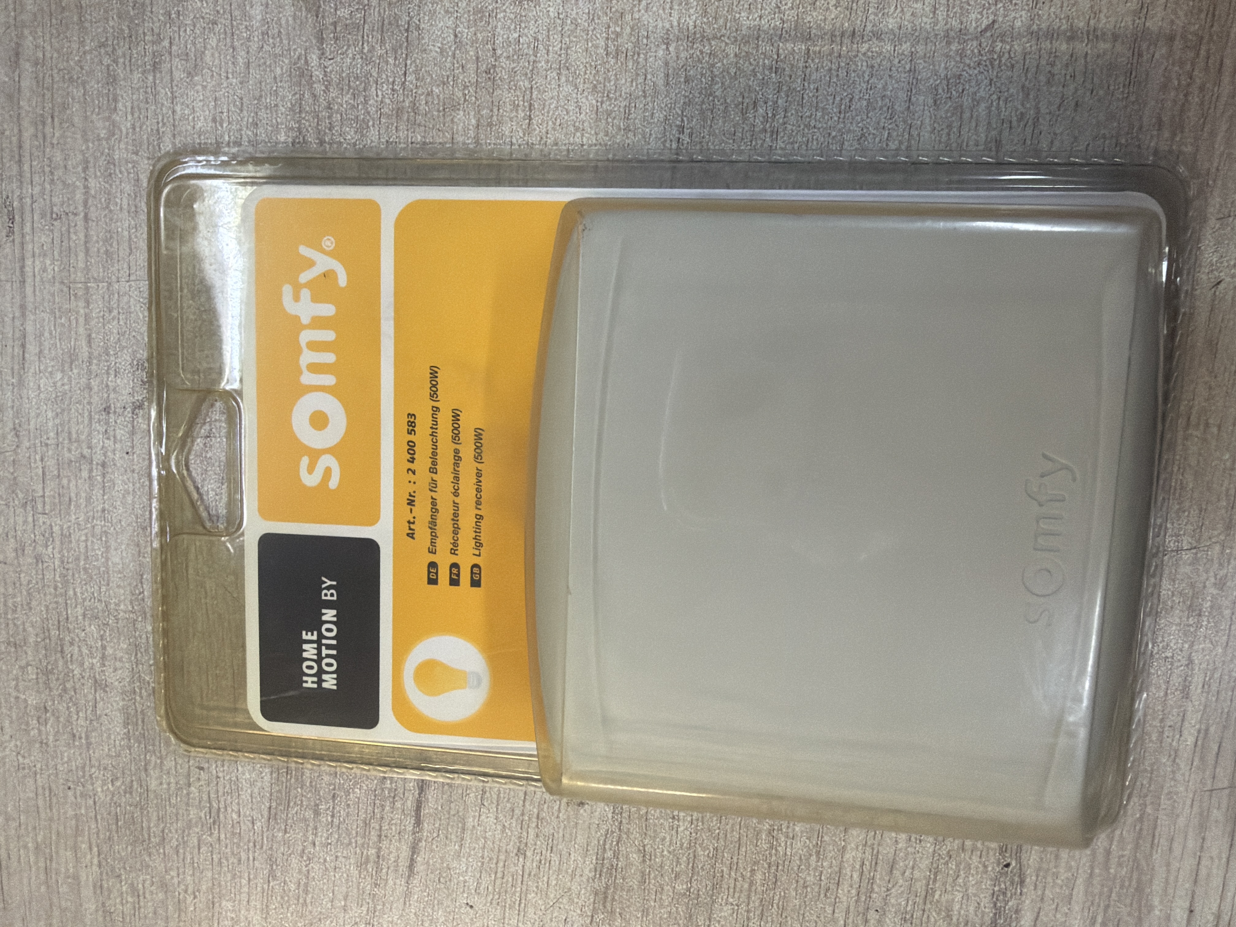 Somfy 2400583 Récepteur d'éclairage extérieur RTS 500 W
