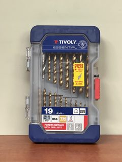 Tivoly Ranger coffret 19 forets métal TiN Ø 2 à 8 mm avec foret étagé