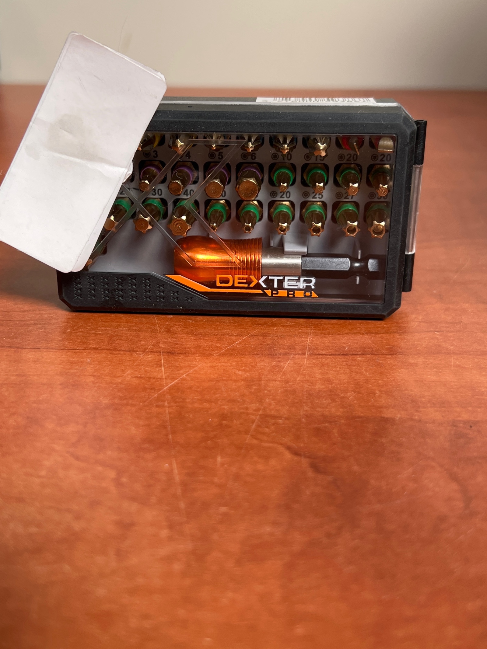 Coffret d'embouts de vissage Dexter avec porte-embout