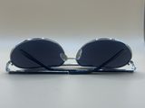 Lunettes de soleil aviateur à monture métal et verres noirs — photo 2