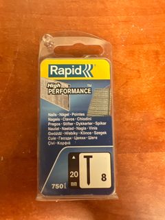 Rapid High Performance clous T8 20 mm (boîte de 750)