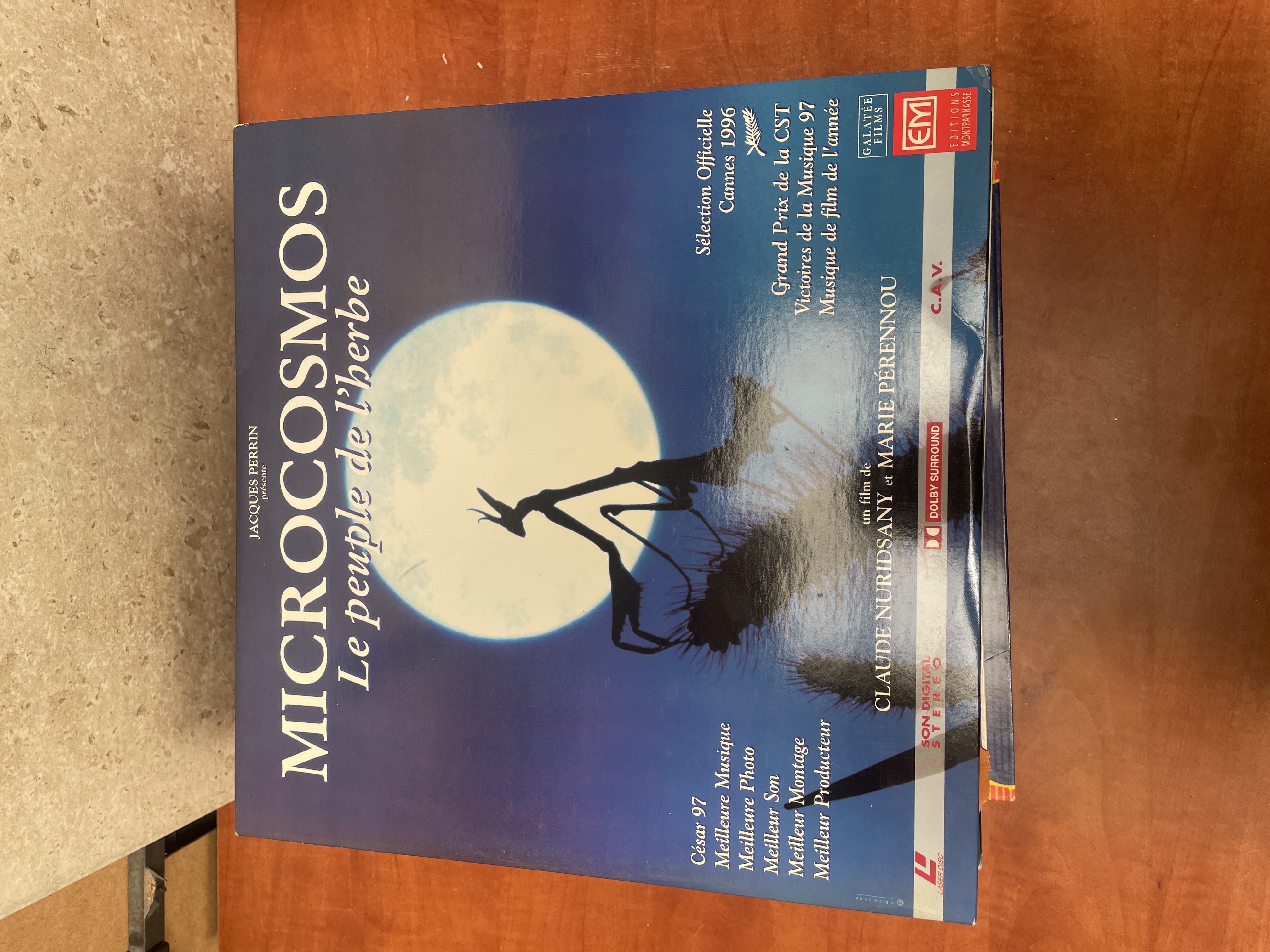 Microcosmos Le peuple de l'herbe LaserDisc