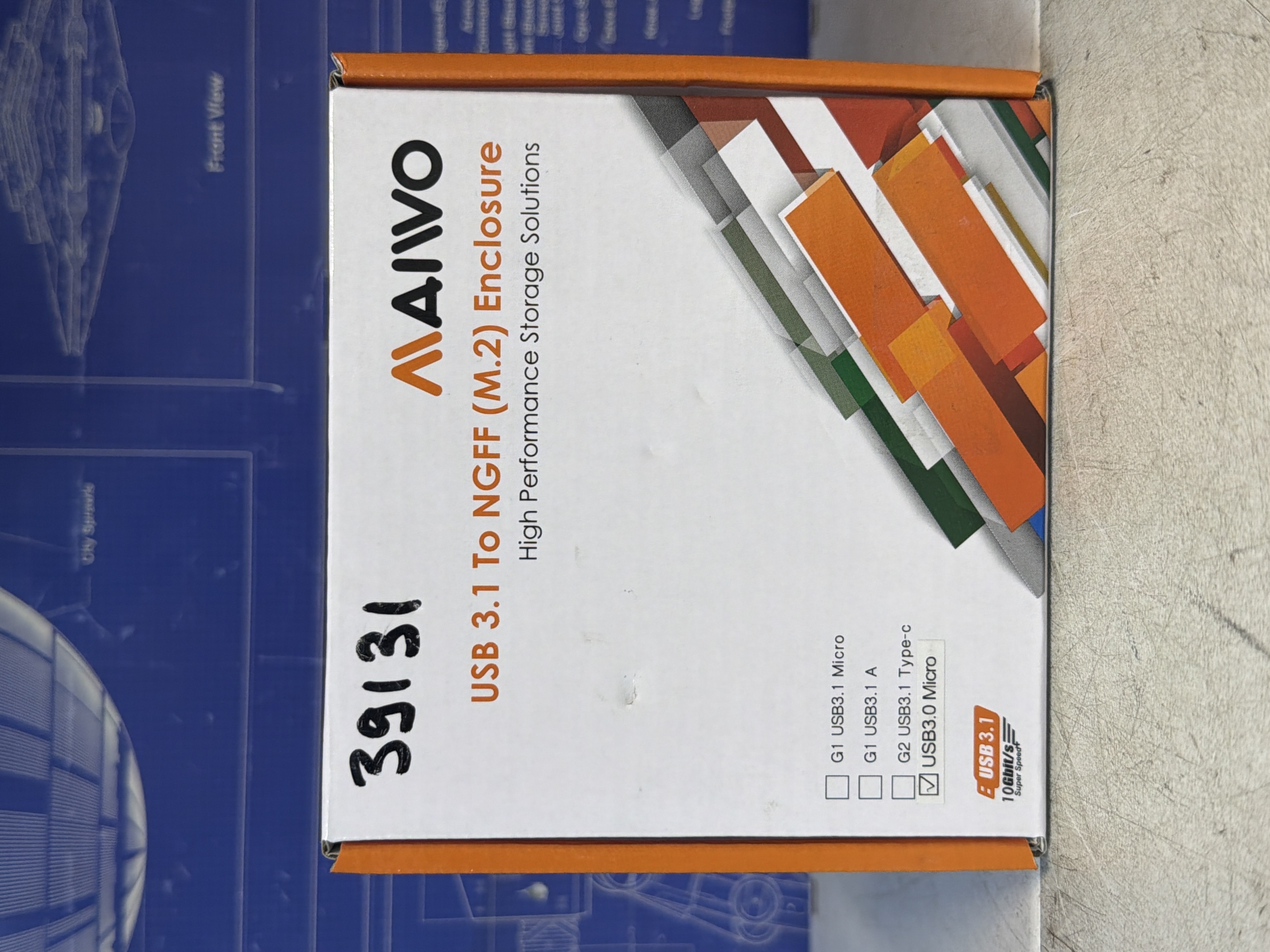 Boîtier externe AAIVO USB 3.1 pour SSD M.2 NGFF SATA