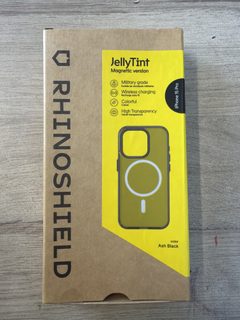Coque Rhinoshield JellyTint MagSafe iPhone 15 Pro noir transparent