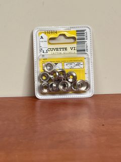 Cuvettes pour vis Ø 4,5 mm en laiton nickelé