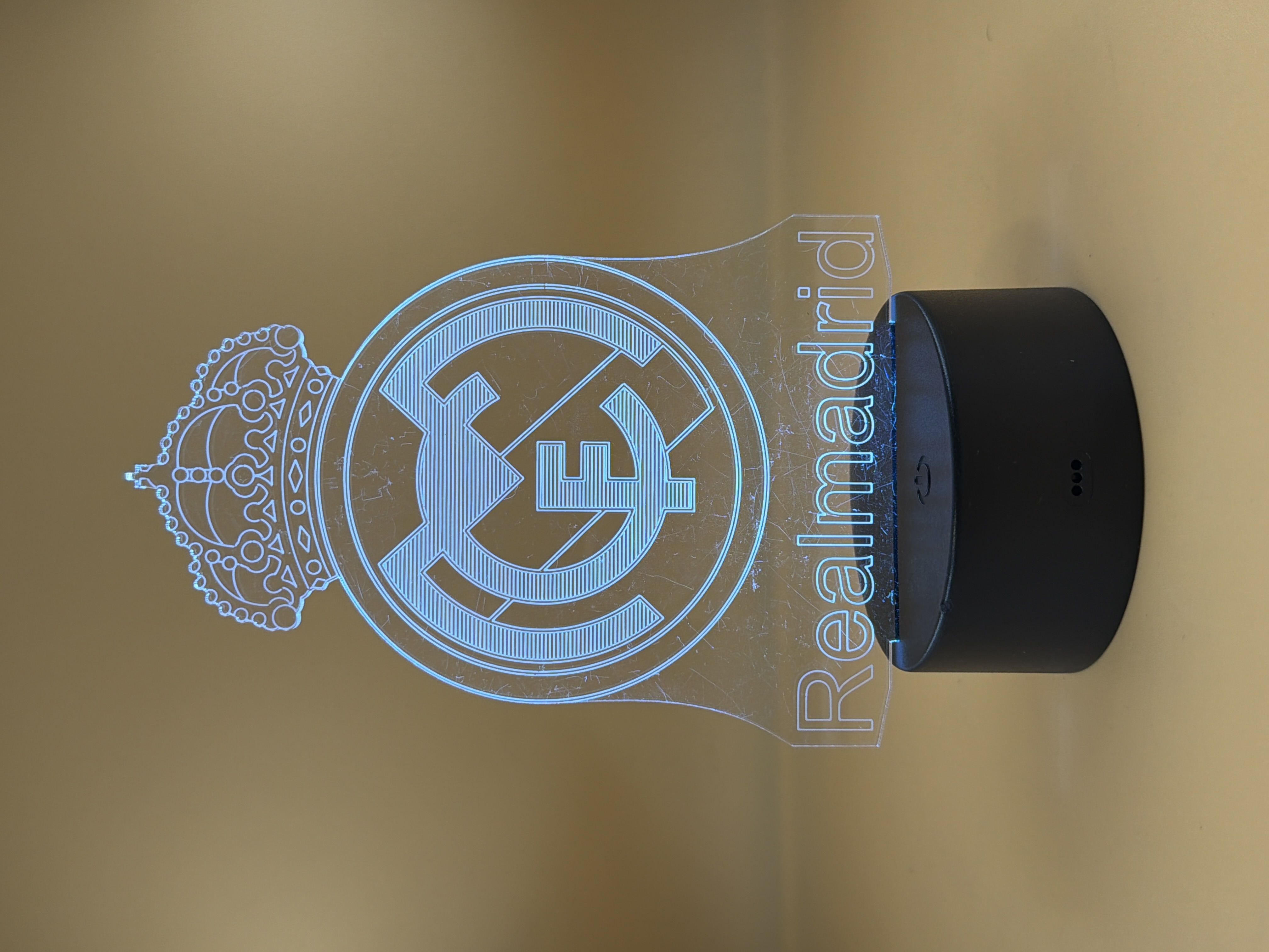 Lampe 3D LED Real Madrid