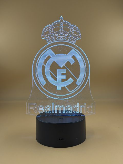 Lampe 3D LED Real Madrid