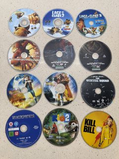 Lot 12 films DVD et Blu-ray Spider-Man, L'Âge de glace, Retour vers le futur