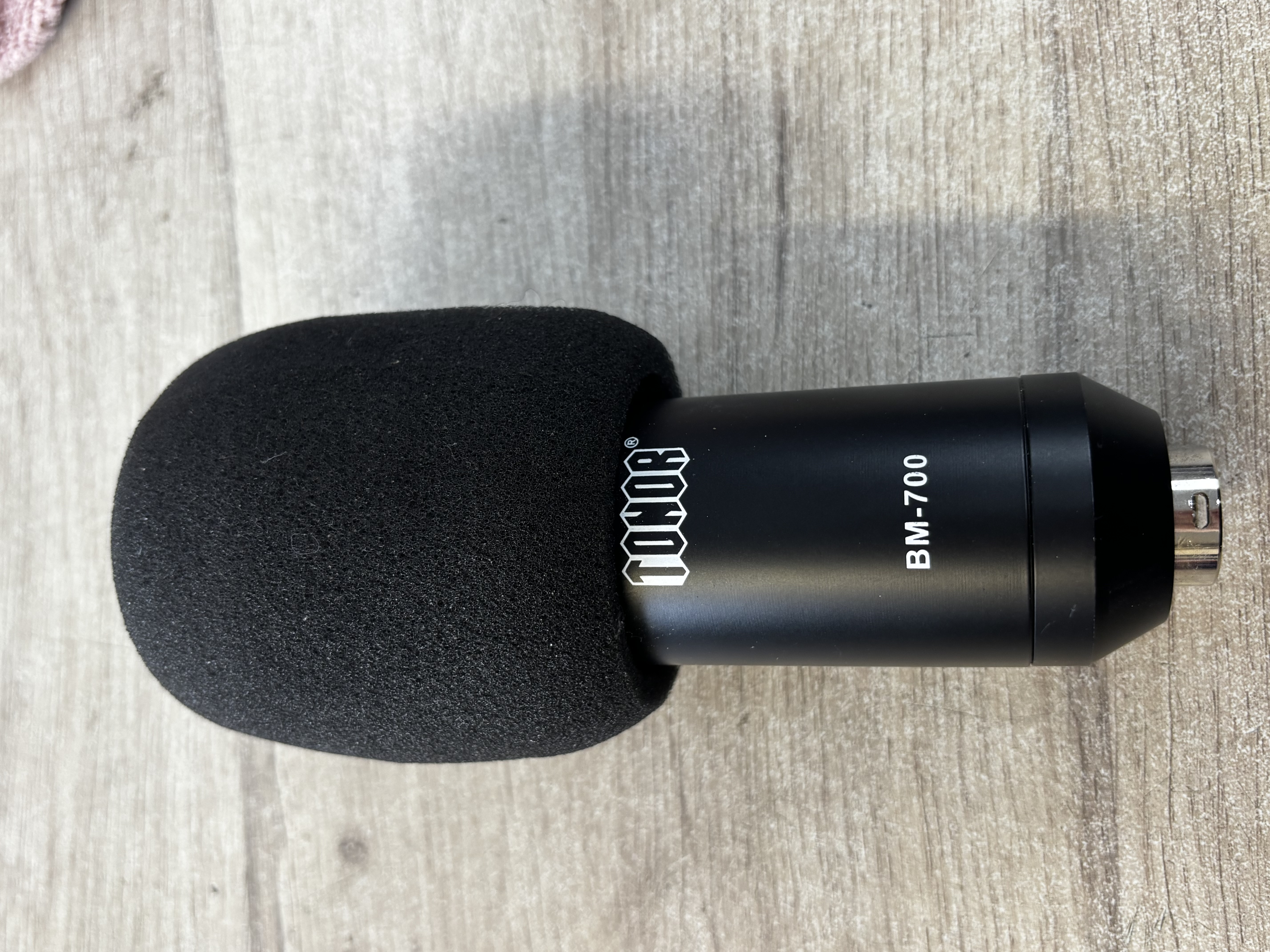 Microphone TONOR BM-700 avec bonnette mousse