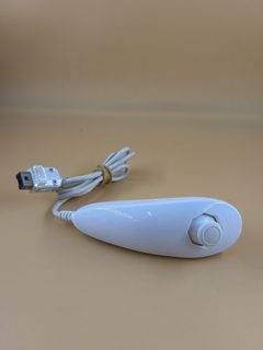 Nunchuk Nintendo Wii blanc manette accessoire Wii et Wii U