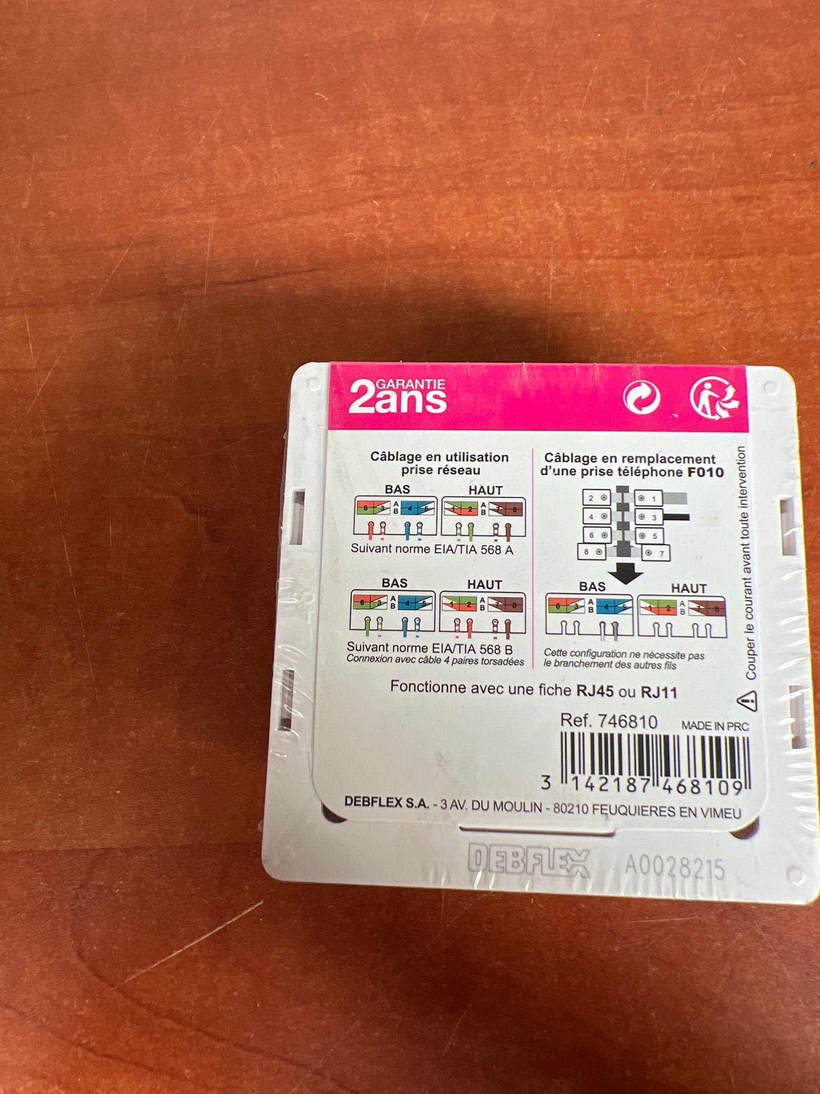 Debflex BLOK Collection prise RJ45 Cat 6A — photo 2