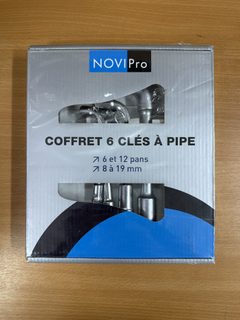 Coffret de 6 clés à pipe 8, 10, 11, 13, 17, 19 Novipro