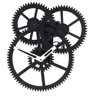 Kikkerland Horloge murale Triple Gear CL59