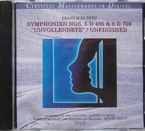 CD Franz Schubert Symphonien Nos. 5 D 485 & 8 D 759