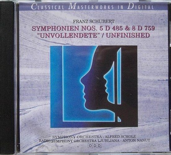CD Franz Schubert Symphonien Nos. 5 D 485 & 8 D 759