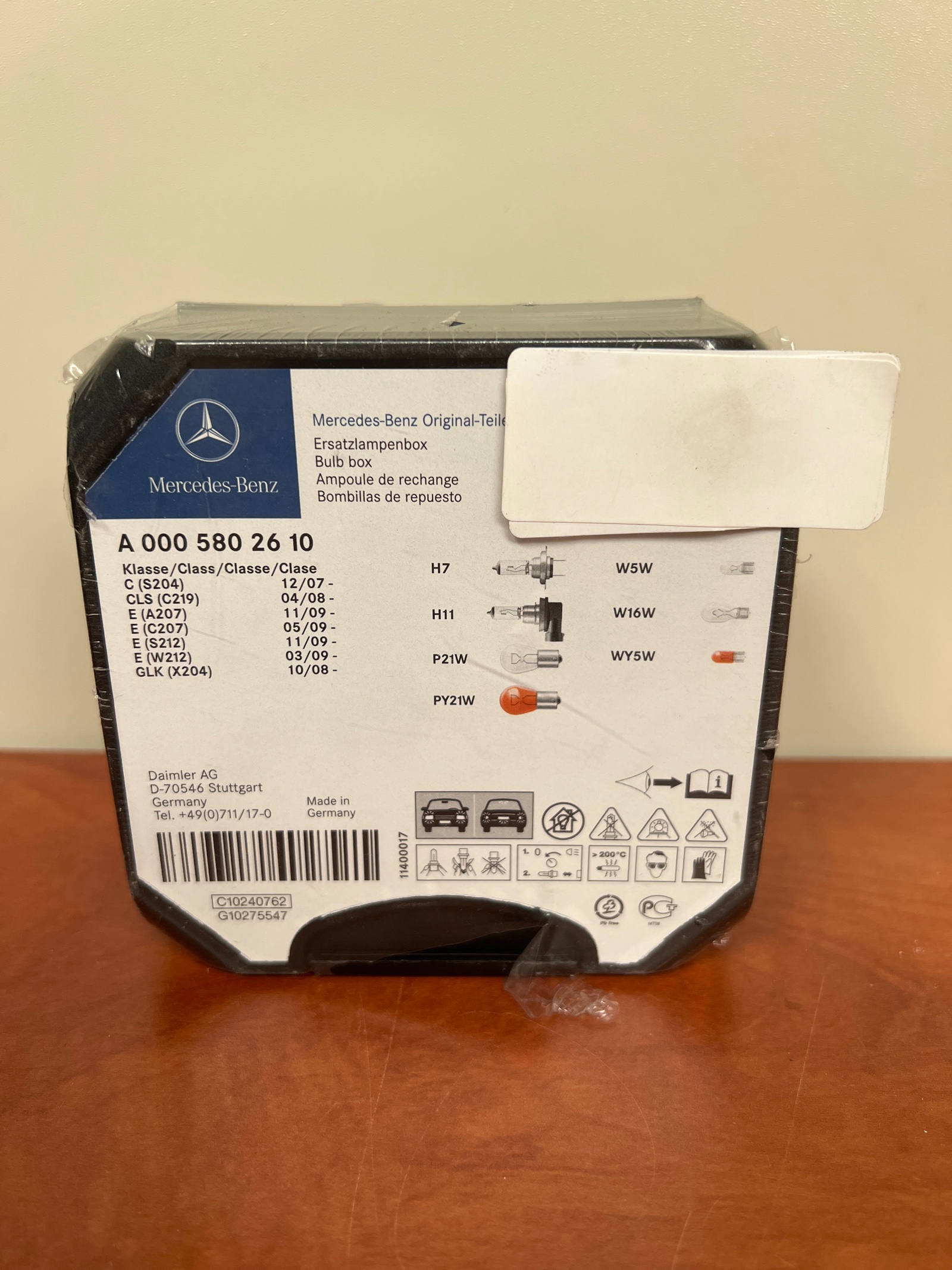 Mercedes-Benz boîte d’ampoules de rechange A 000 580 26 10 — photo 2