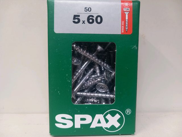 Boîte de vis SPAX 5 x 60 (50 pièces)