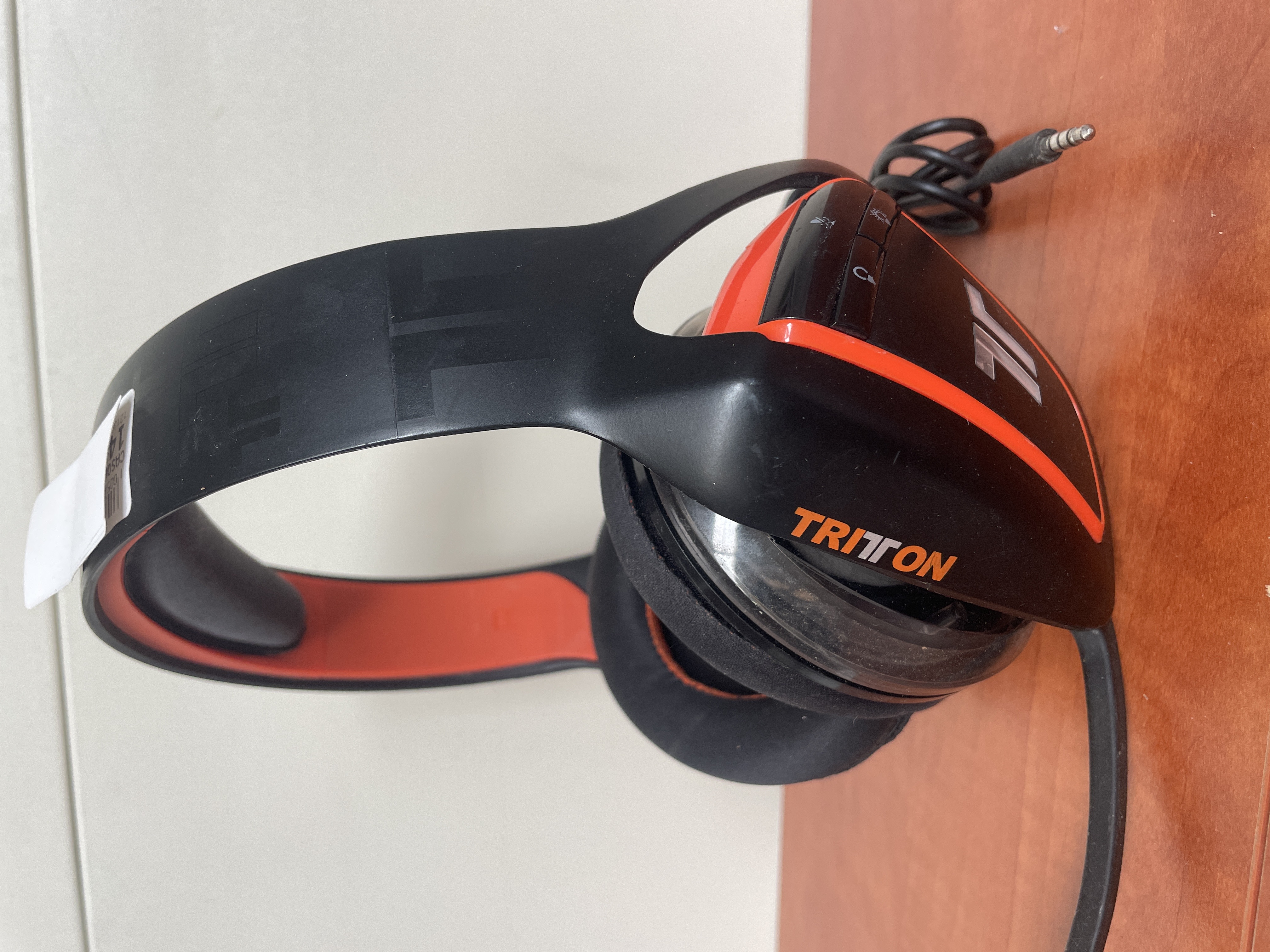 Casque filaire Tritton noir et orange — photo 2