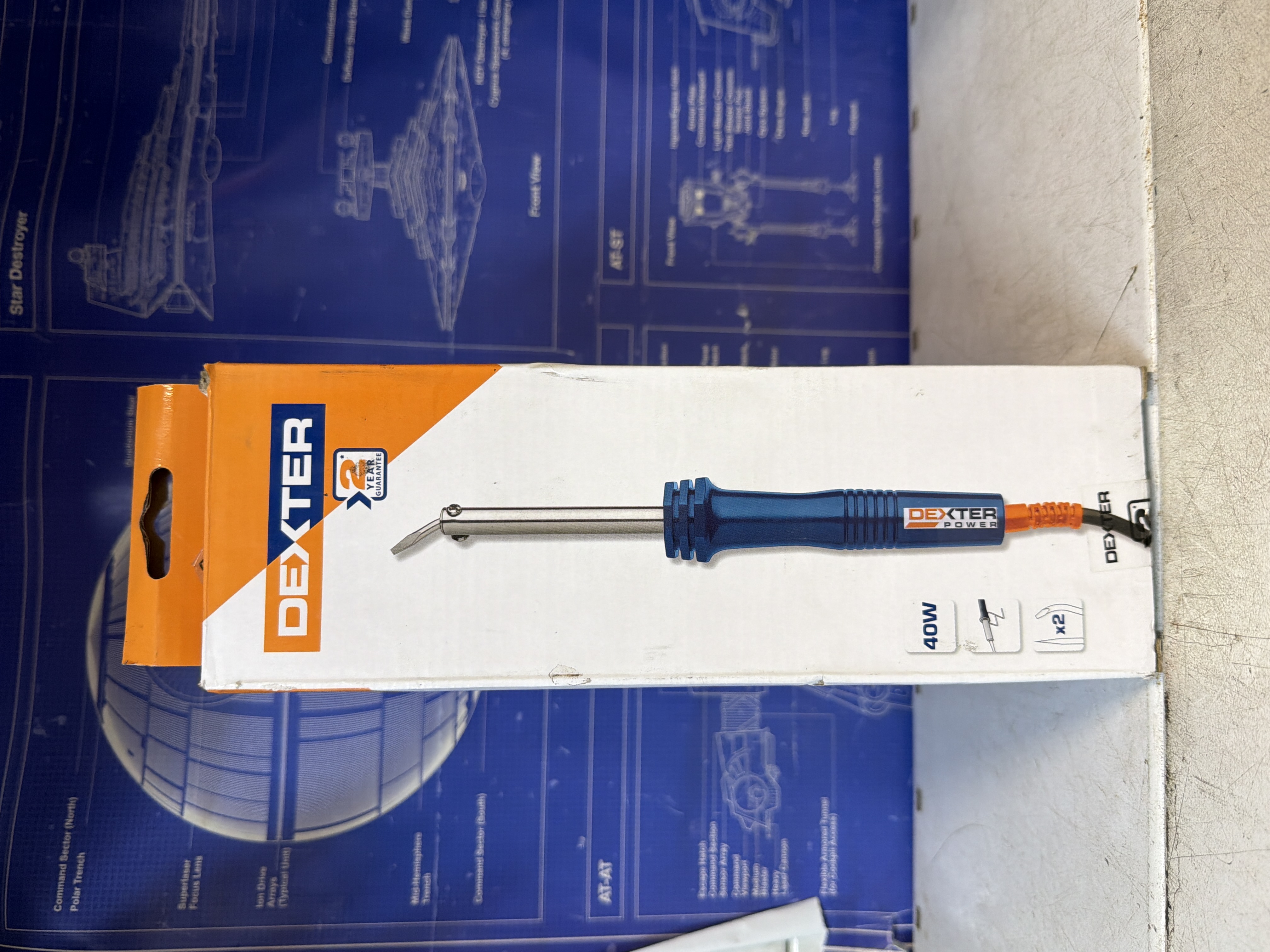 Fer à souder électrique Dexter 40W 2 pointes