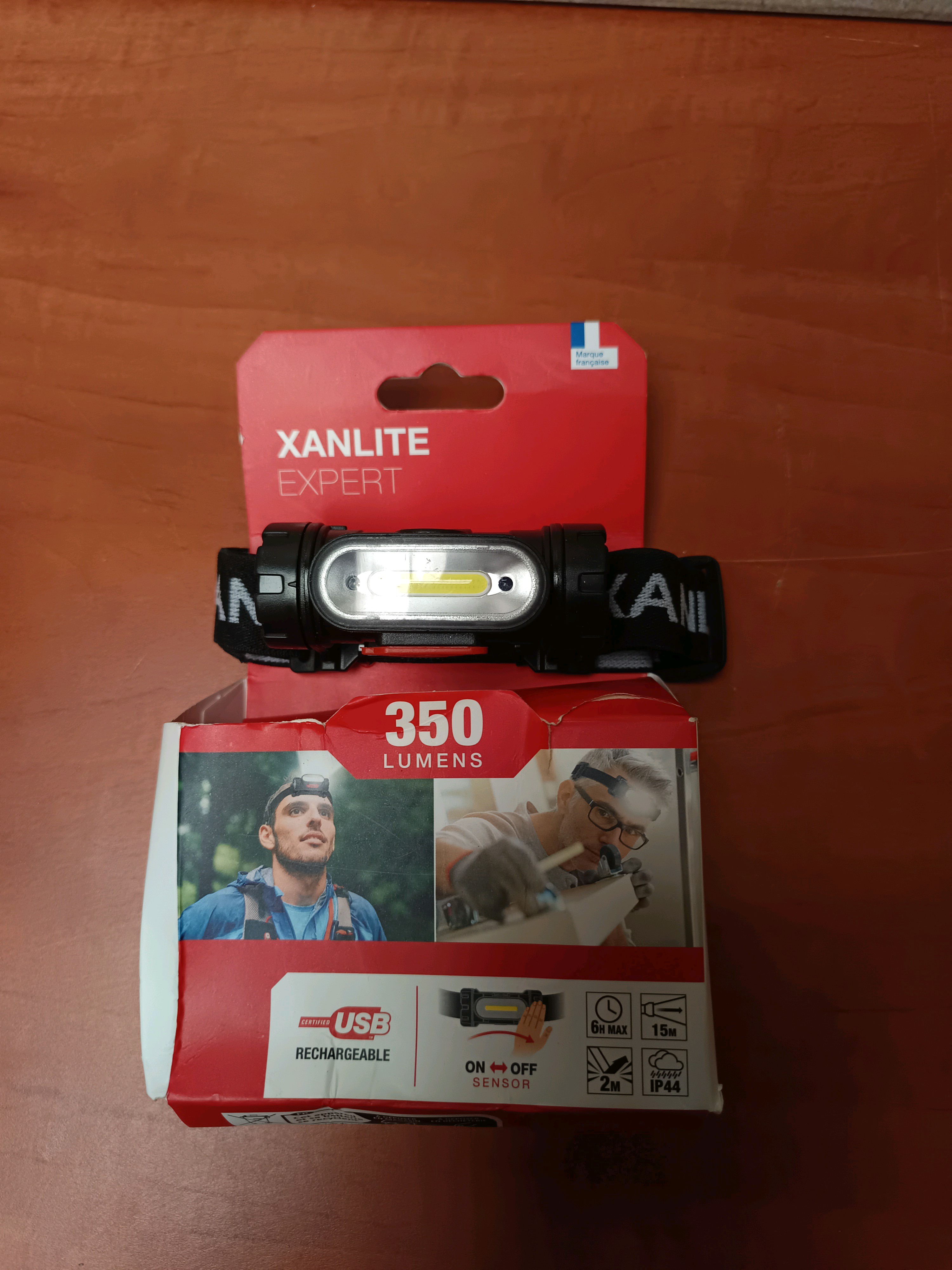 Lampe frontale Xanlite Expert 350 lumens USB rechargeable