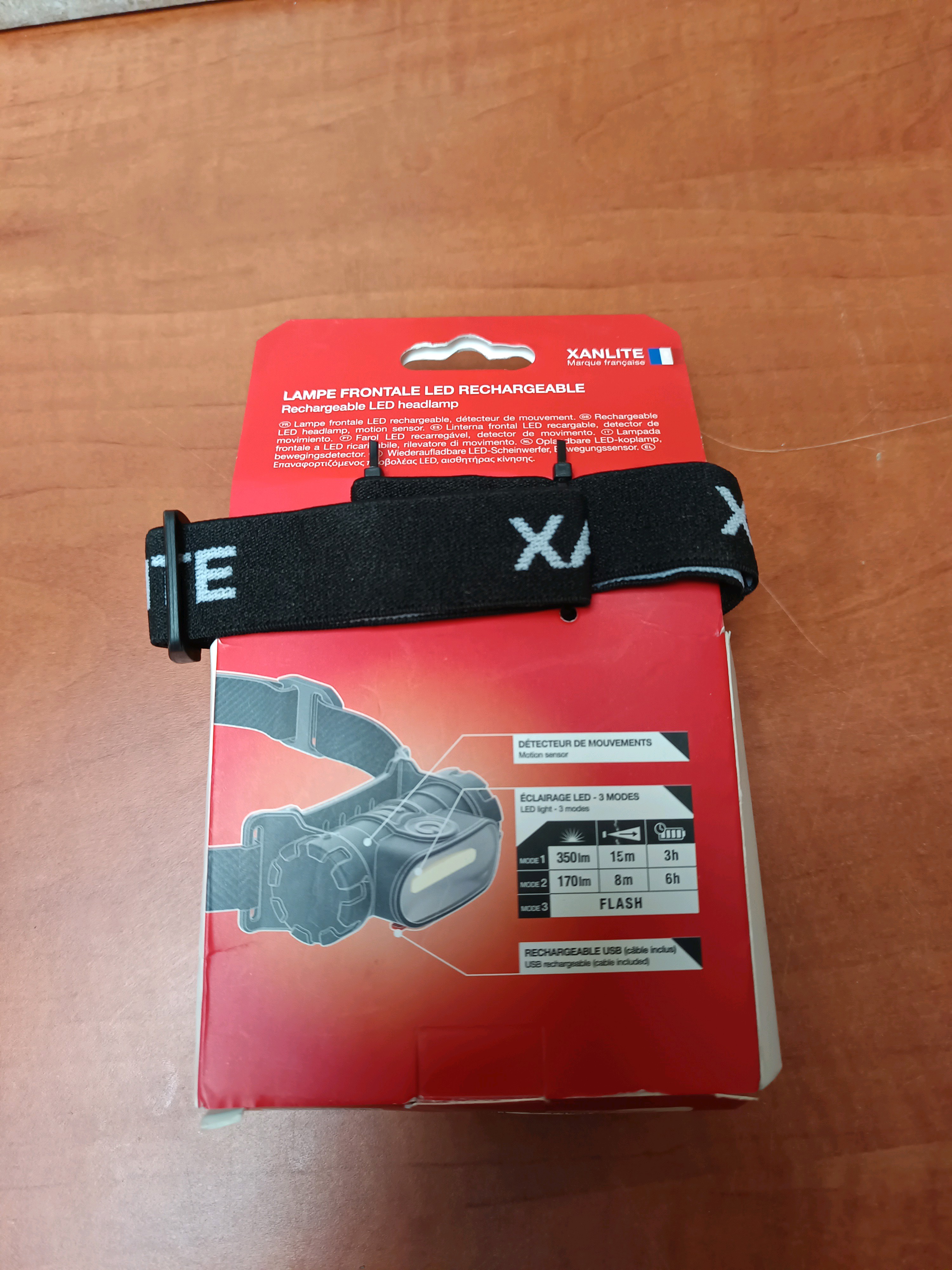 Lampe frontale Xanlite Expert 350 lumens USB rechargeable — photo 2
