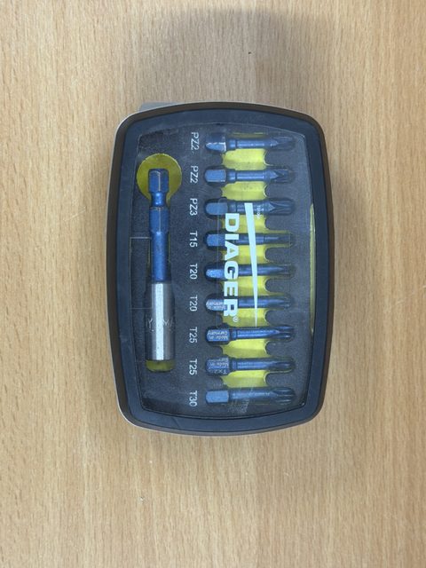 Coffret 10 embouts Diager Blue Shock 631C avec porte-embout