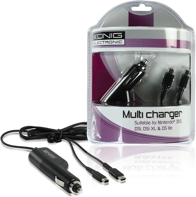 Chargeur voiture König GAM3DS-ADAPT20 Nintendo 3DS DSi DSi XL DS Lite